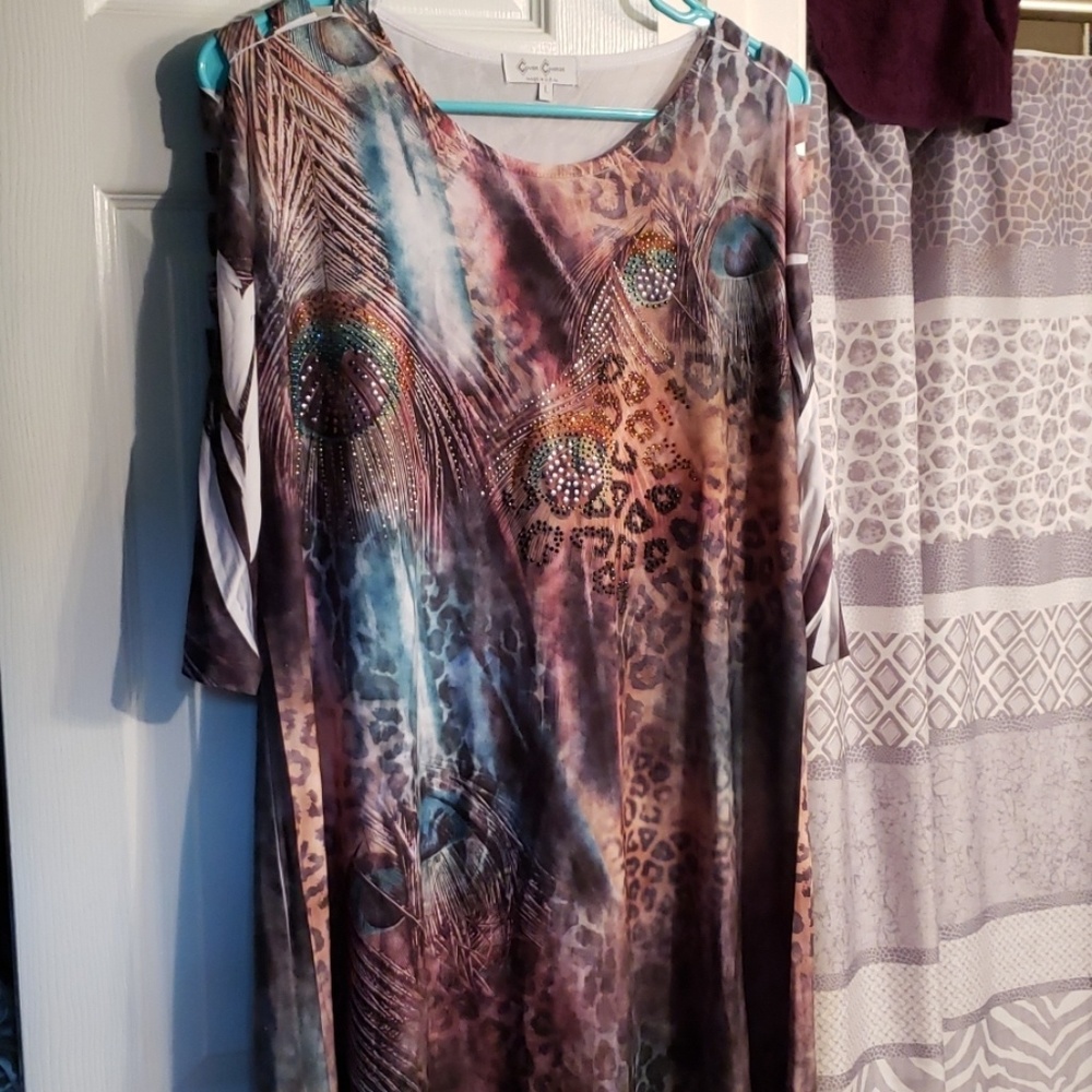 Tunic - Peacock Feathers